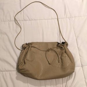 Carlos Falchi leather clutch